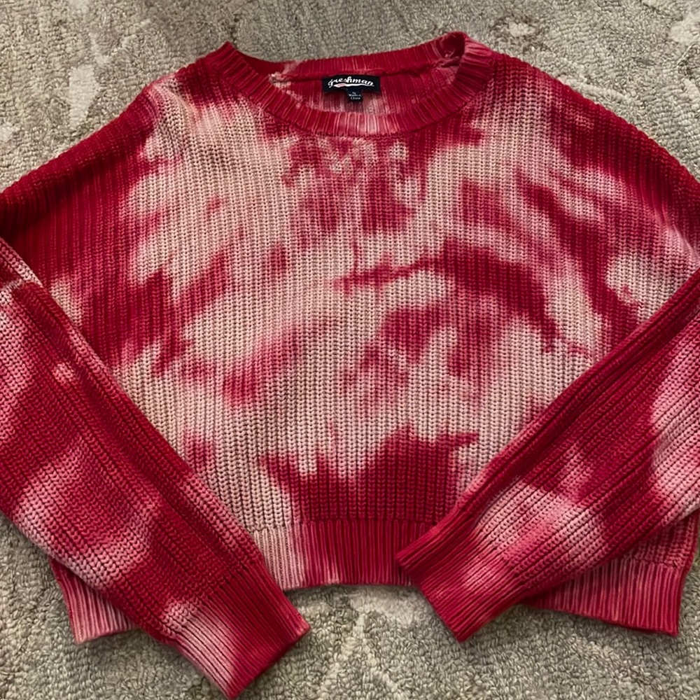 red sweater size small